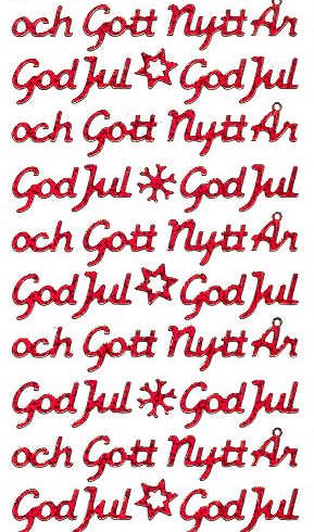 Ääriviivatarra, God Jul
