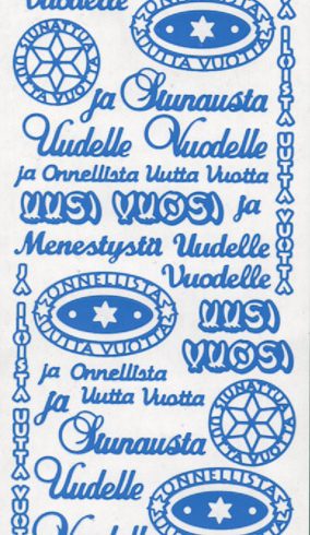 Ääriviivatarra, uusi vuosi