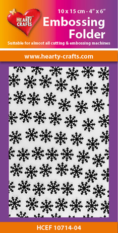 Prägling mapp, snöflingor