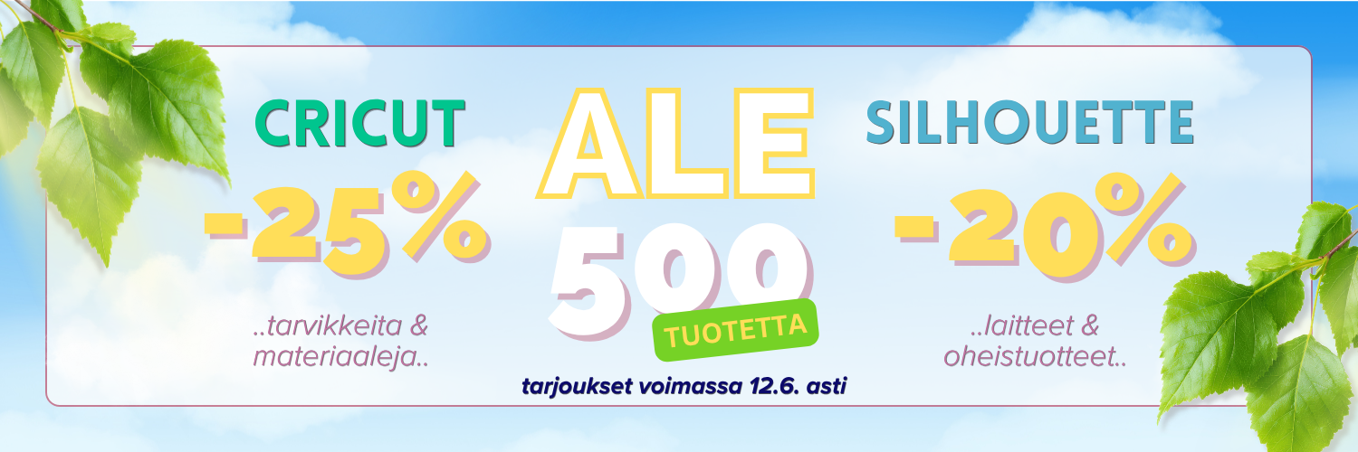 KEVÄT ALE 2026 CRICUT & SILHOUETTE Banneri