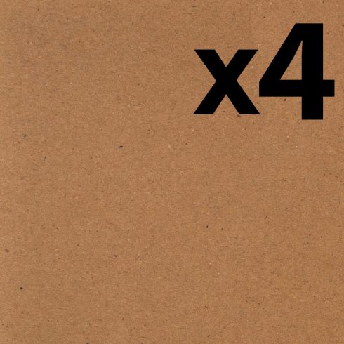 Kartonki 30x30cm luonnonruskea 240g (4 kpl)