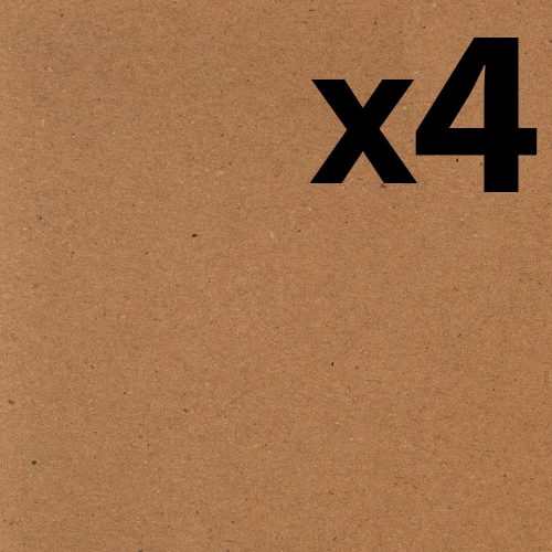 Kartonki 30x30cm luonnonruskea 240g (4 kpl)