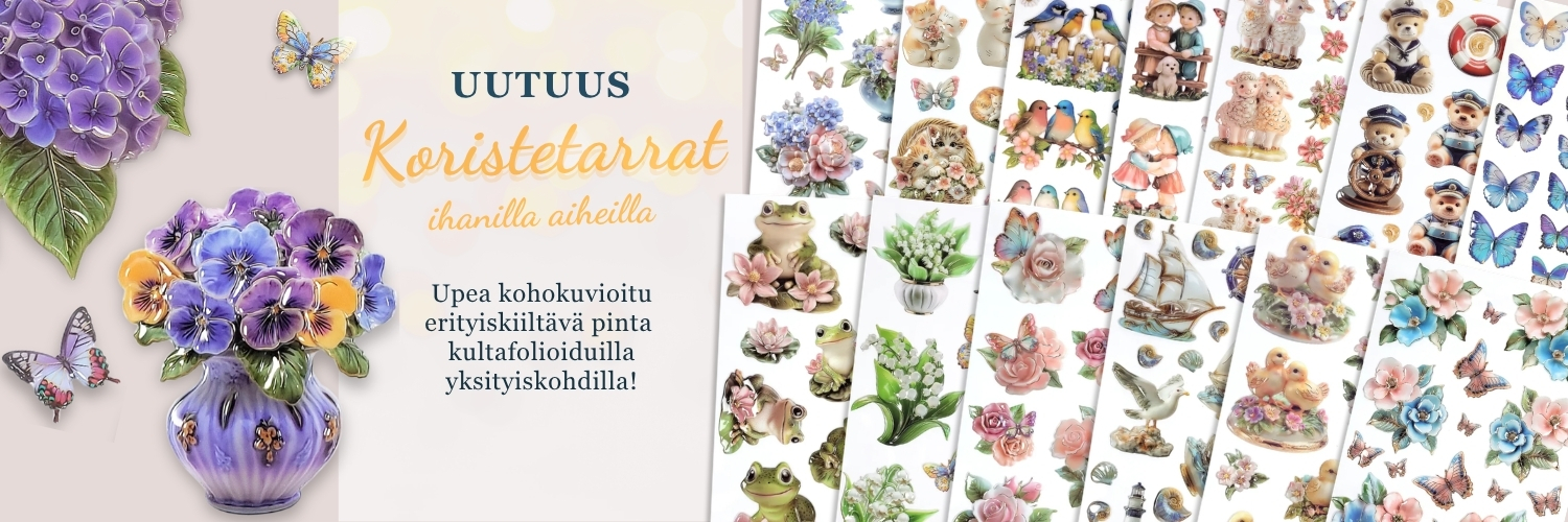 Kevat 3D Koristetarrat Banneri