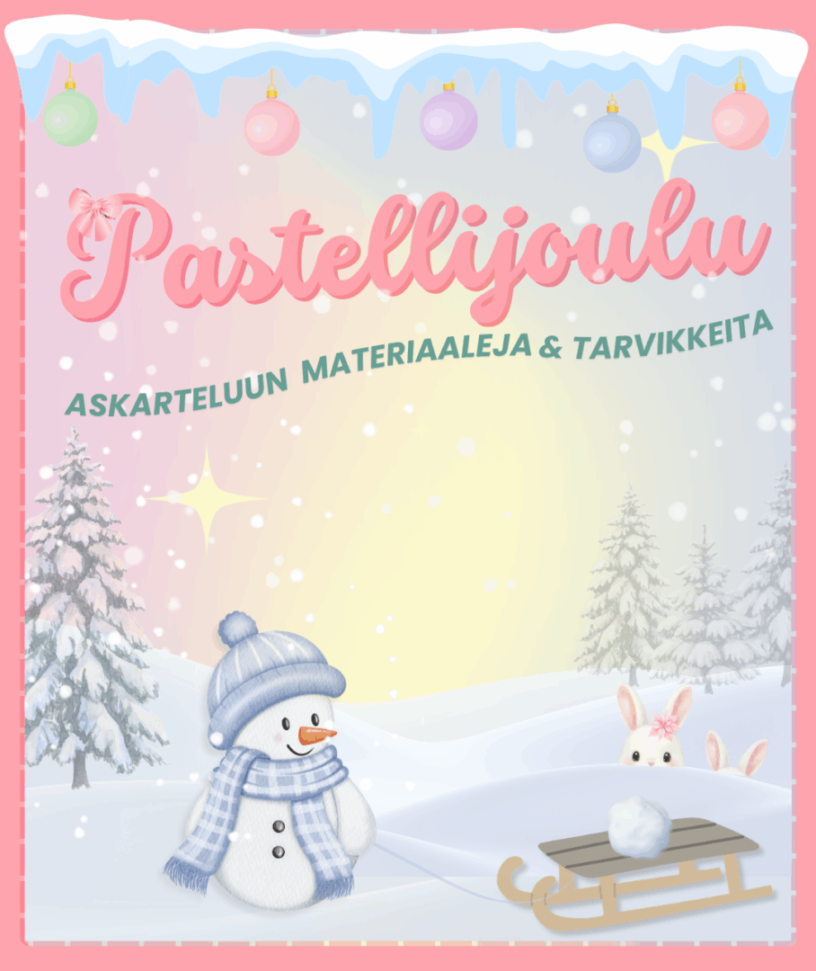 Pastellijoulu Banneri mobile keski