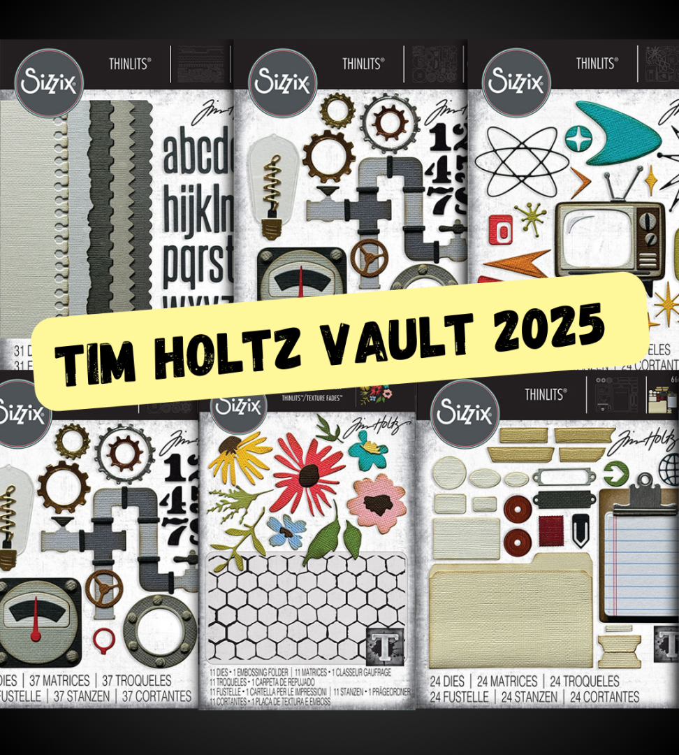 Sizzix Tim Holtz 2025 Vault Vol. 3stanssit Banneri