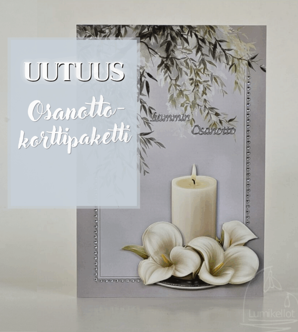 osanotto Lohdutus korttipakkaus