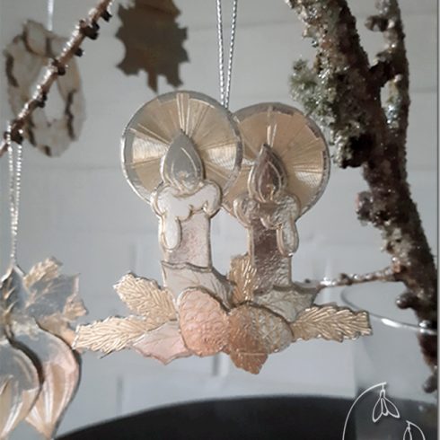 DIY-paketti Kultaa-Hopealla 3D Joulukoristeet