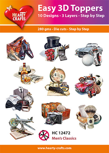 Easy 3D toppers hearty crafts