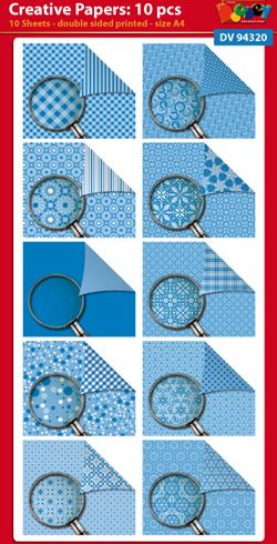 Creative Papers Kuviopaperilajitelma sininen 10 x A4