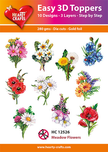 Easy 3D toppers hearty crafts