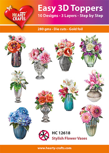 Easy 3D toppers hearty crafts