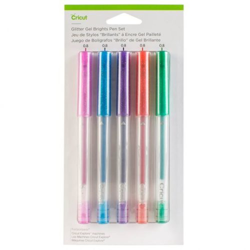 Cricut Glitter Gel Pen Set Brights - Cricut kynäsetti glittergeeli 5 kpl