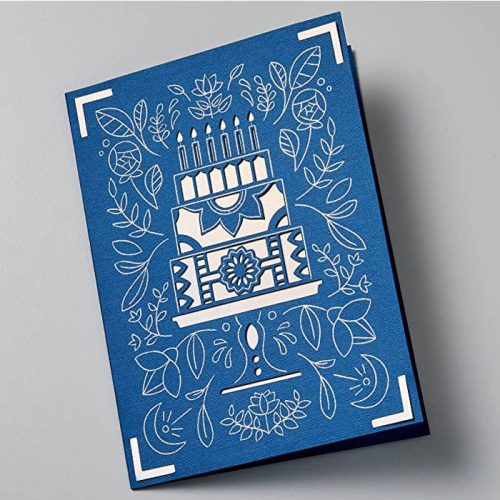 Korttipohjalajitelma foliointiin R20 - Cricut Joy Foil Transfer Insert Cards Blue Lagoon Sampler - Image 2
