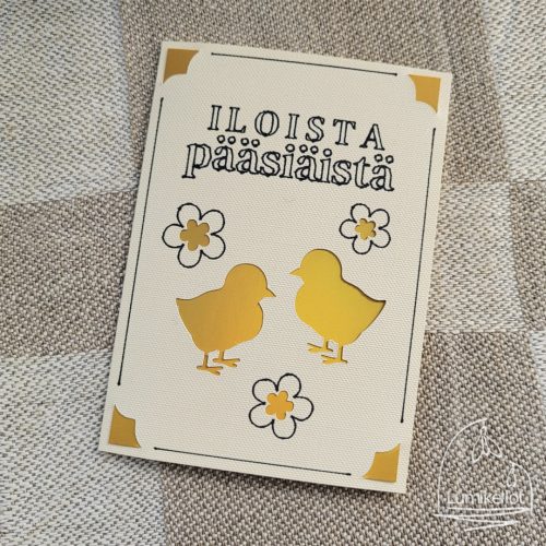 Korttipohjalajitelma R20 - Cricut Joy Insert Cards Cream/Gold Matte Holographic - Bild 2