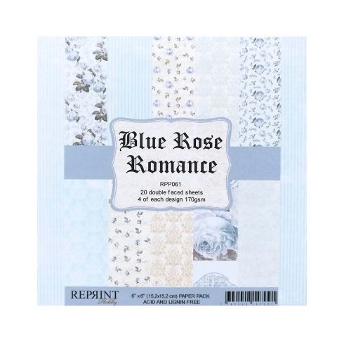 Reprint – Blue Rose Romance paperilajitelma 15 x 15 cm