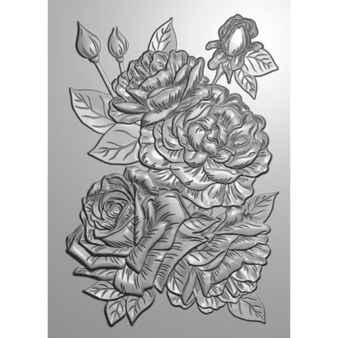 23 GEM EF5 3D ROSE 3D ruusut kohokuviointikansio 2