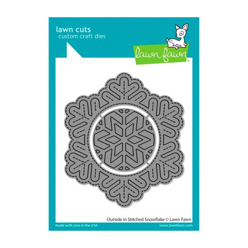 Lawn Fawn stanssi – OUTSIDE IN STITCHED SNOWFLAKE