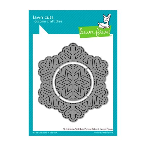 Lawn Fawn stanssi – OUTSIDE IN STITCHED SNOWFLAKE