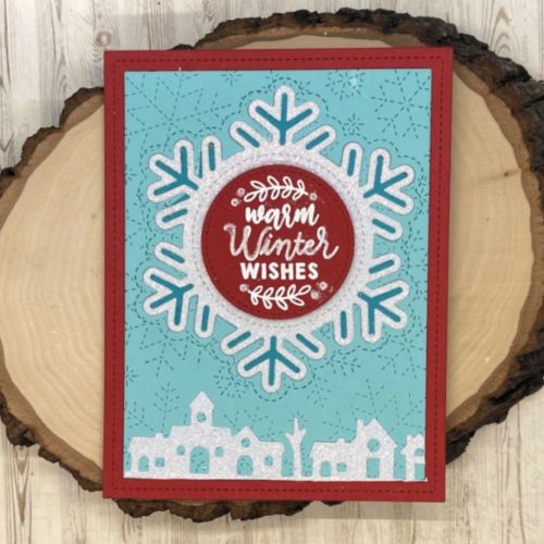 Lawn Fawn stanssi – STITCHED SNOWFLAKE FRAME - Image 2
