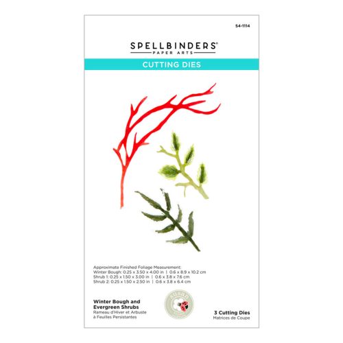Spellbinders stanssi – WINTER BOUGH AND EVERGREEN SHRUBS