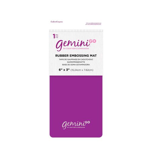 Gemini Go Rubber Embossing Mat 6"x3" – kuminen kohokuviointialusta (1 kpl)