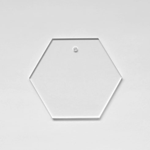 Akryylilevy HEXAGON 8 cm