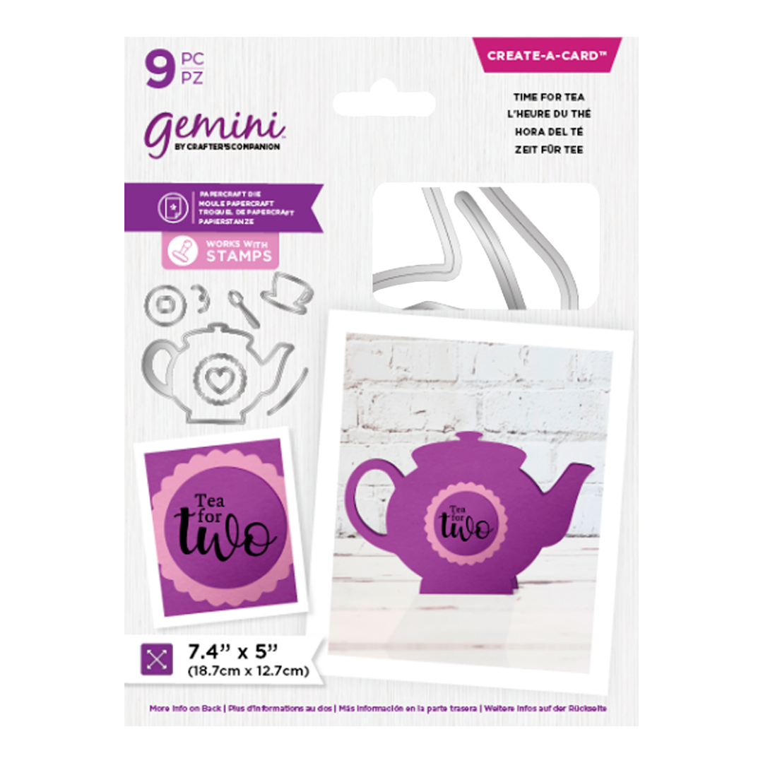Gemini Create-a-Card stanssi – TIME FOR TEA