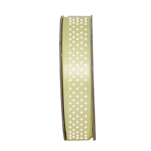 Satiininauha keltainen pilkullinen (3m)