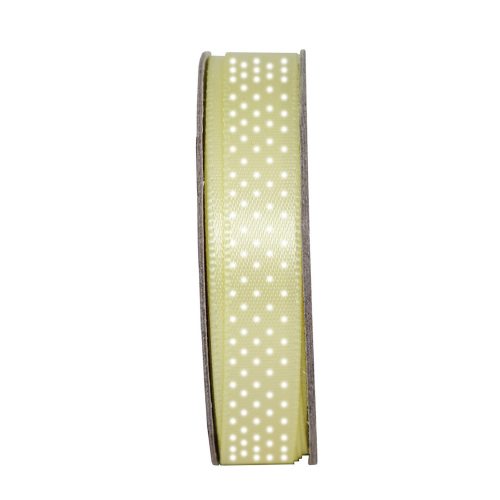 Satiininauha keltainen pilkullinen (3m)