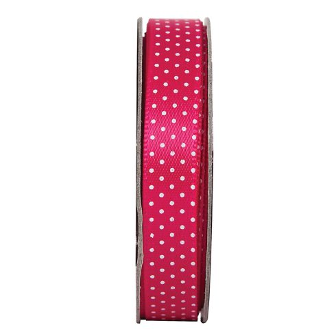 Satiininauha pinkki pilkullinen (3m)