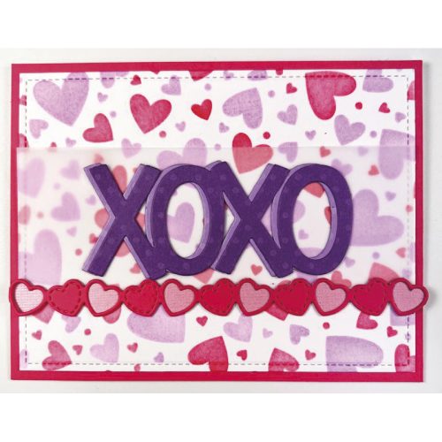 Lawn Fawn stanssi – VALENTINE HEARTS BORDER - Image 2