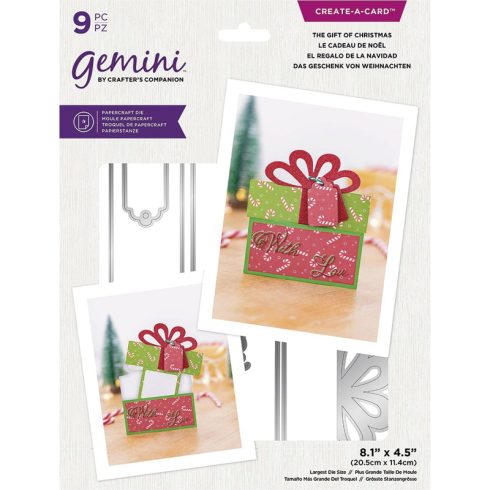 Gemini Create-a-Card stanssi – THE GIFT OF CHRISTMAS