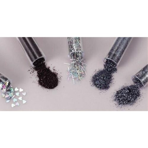 Mini hilelajitelma Glitter & Flitter Set – MUSTA HOPEA - Image 2