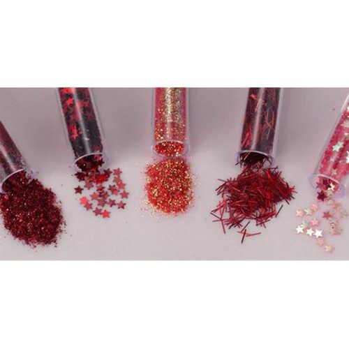 Mini hilelajitelma Glitter & Flitter Set – PUNAINEN - Bild 2