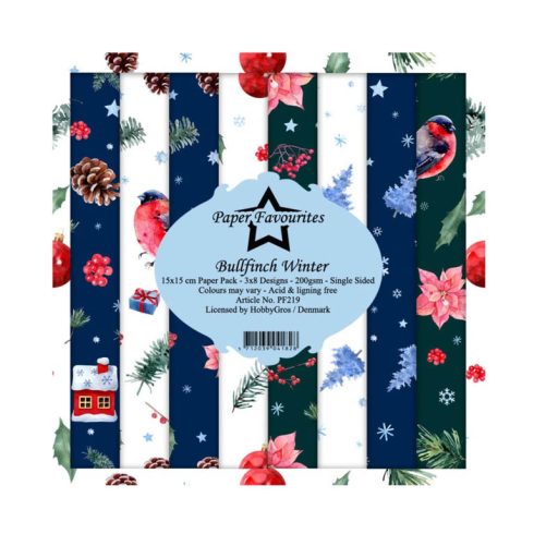 Paper Favourites – Bullfinch Winter paperilajitelma 15 x 15 cm