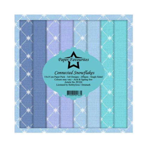 Paper Favourites – Connected Snowflakes paperilajitelma 15 x 15 cm