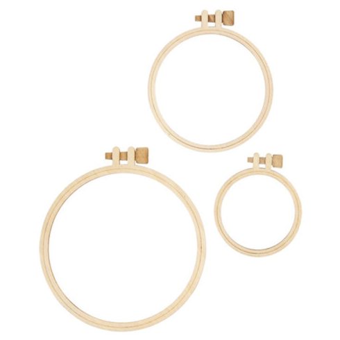 Spellbinders Embroidery Hoop Frames – Puiset koristekehykset (6 kpl)