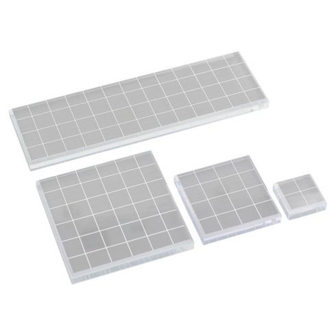 FISKARS Stamp Block Set leimasin akryylipalikat (4 kpl)