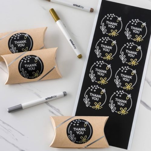 Cricut Joy Smart Label Writable Vinyl Removable 5,5" x 13" - Päällekirjoitettava musta vinyyli (4 kpl) - Image 4