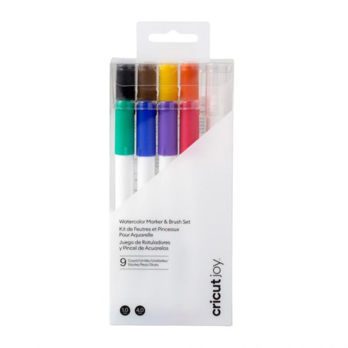 Watercolor Joy Marker & Brush Set - Cricut vesiväritussit & sivellinkynä 8+1kpl