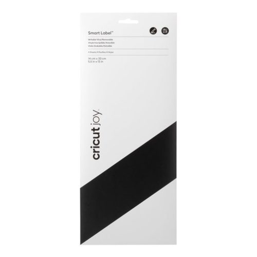 Cricut Joy Smart Label Writable Vinyl Removable 5,5" x 13" - Päällekirjoitettava musta vinyyli (4 kpl)
