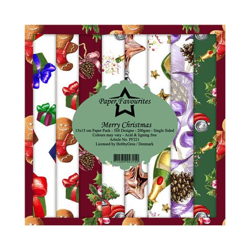 Paper Favourites – Merry Christmas paperilajitelma 15 x 15 cm