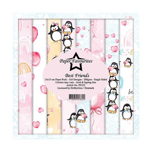 Paper Favourites – Best Friends paperilajitelma 15 x 15 cm