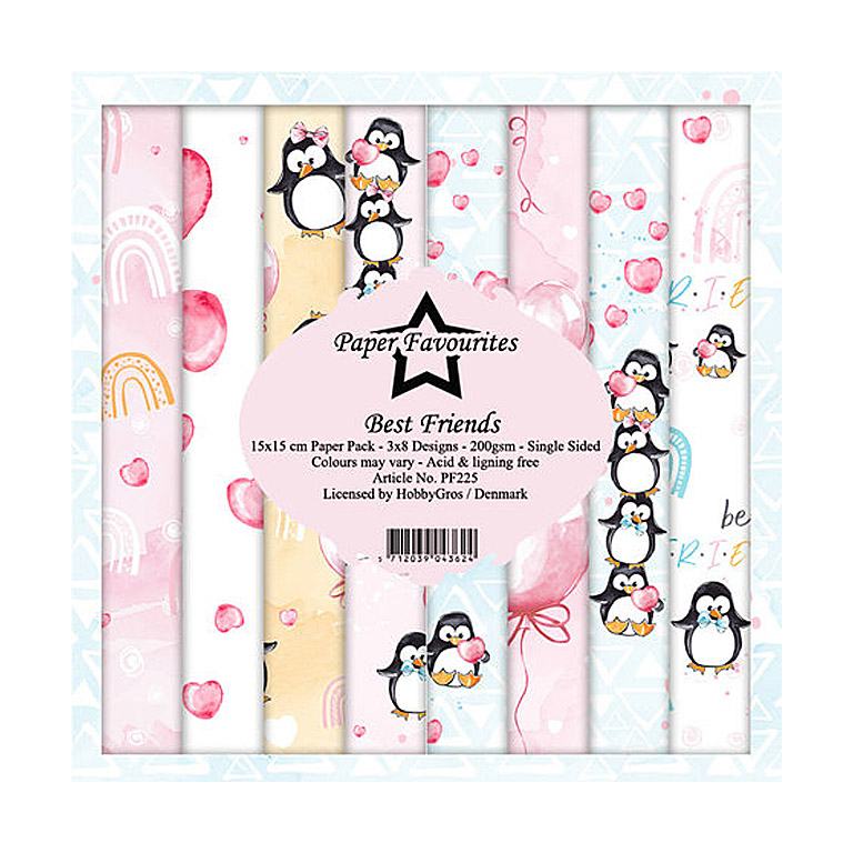 Paper Favourites – Best Friends paperilajitelma 15 x 15 cm