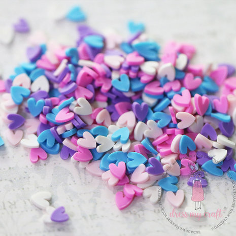 Dress My Craft shaker elements – PASTEL HEARTS