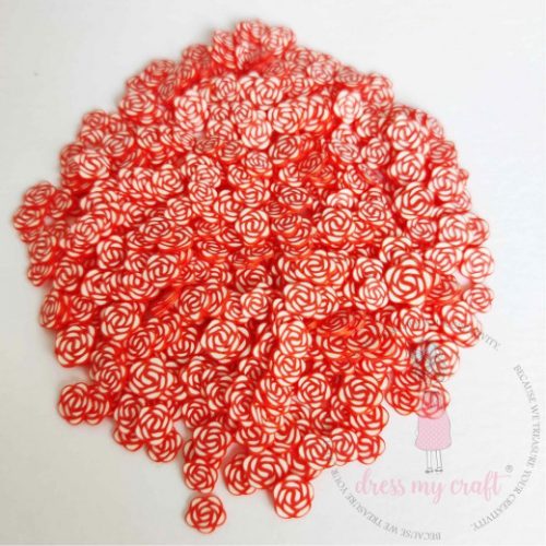 Dress My Craft shaker elements – RED ROSES
