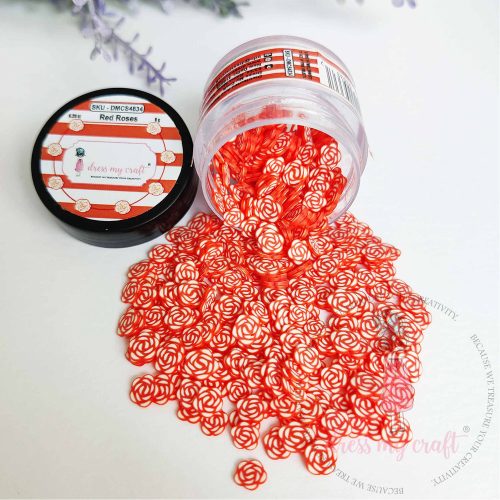 Dress My Craft shaker elements – RED ROSES - Image 2