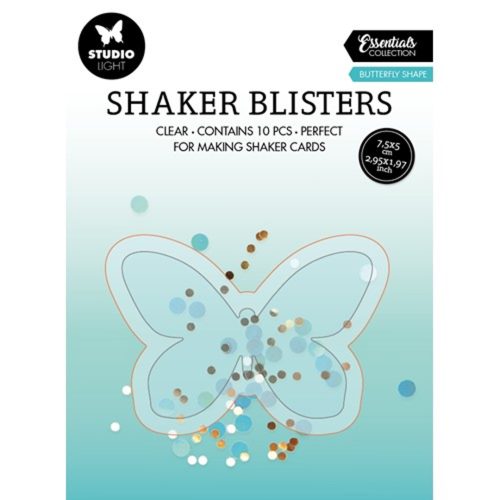 Studio Light shaker muovikupu (10 kpl) – BUTTERFLY SHAPE