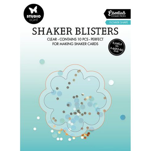 Studio Light shaker muovikupu (10 kpl) – FLOWER SHAPE