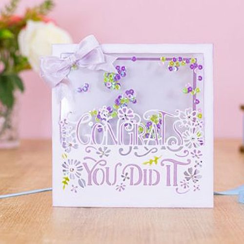 Gemini Edgeables stanssi – CONGRATS, YOU DID IT - Bild 2